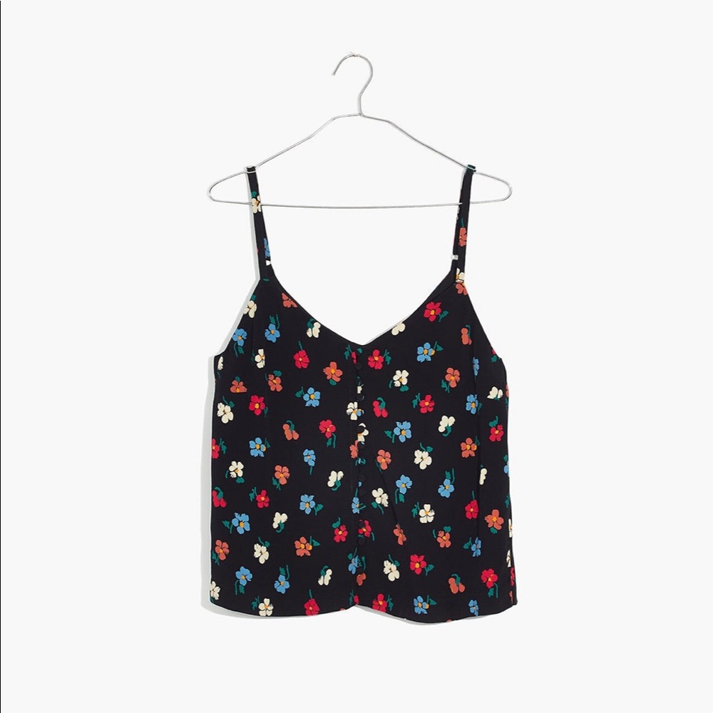 Madewell Button Down Cami in Pressed Flowers